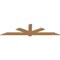 Ekena Millwork Kennewick Timber Gable Bracket, Western Red Cedar, 96"W x 24"H x 1 1/2"D x 5 1/2"F, 6/12 Pitch GBW096X24X0206KEN00SWR - alternate 5